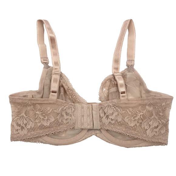 Wacoal Lace to Love Underwire Bra 34DDD Floral Lace Unpadded Pink 855297 NWOT - Picture 2 of 6